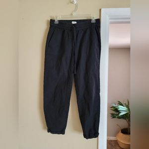 J. Crew Black Linen Blend Pants